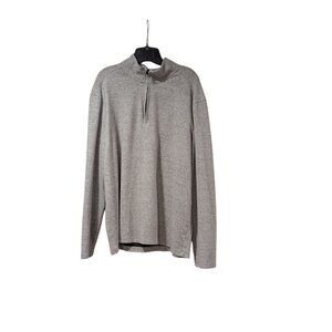 Apt. 9 Premier Flex Gray Modern Fit Soft Touch Quarter Zip Pullover Jacket XXL